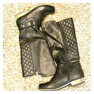 Black Tall Riding Boots
